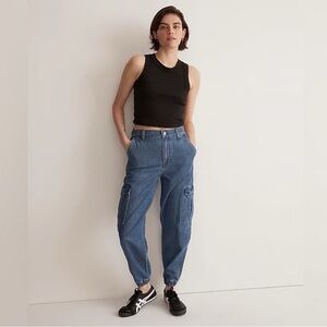 Madewell Cargo Jogger Jeans in Bremerton Wash Women’s Size 25